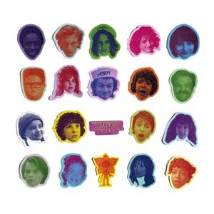 Stranger Things Character Glitter Stickers - 20pcs